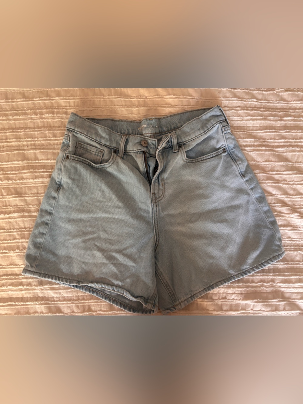 Old Navy light blue denim shorts